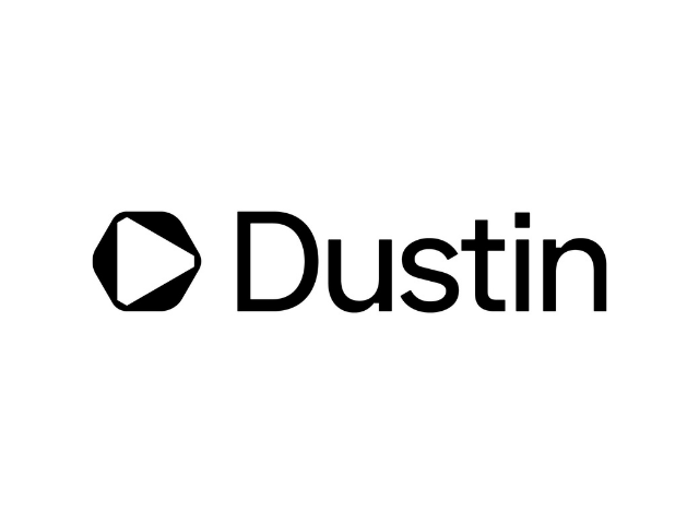 Logotyp för Dustin