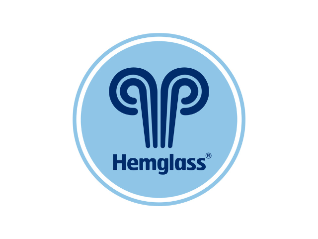 Hemglass logotyp